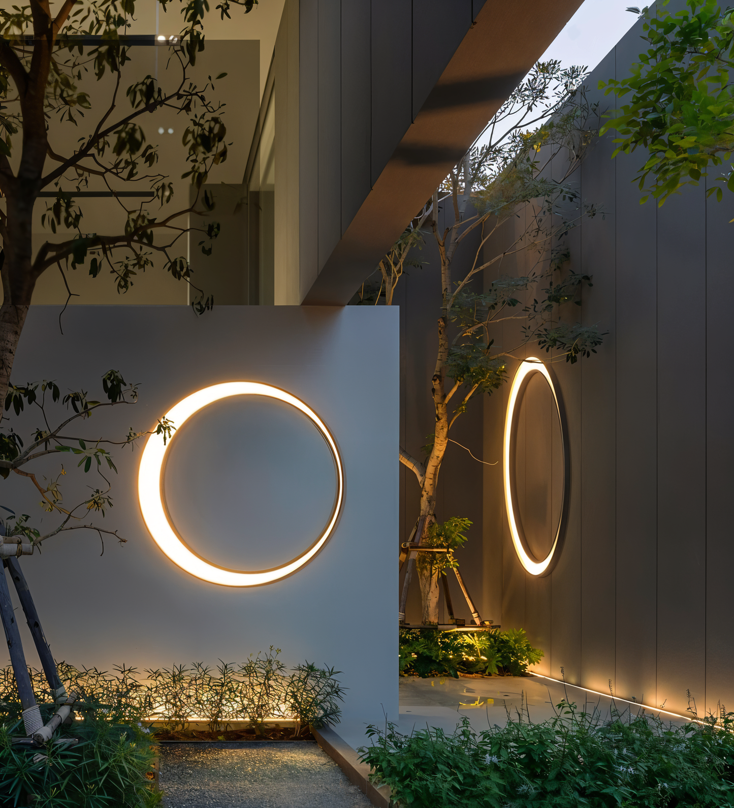 Lumière Murale LED Étanche CircuLite - Éclairage Élégant pour Jardin