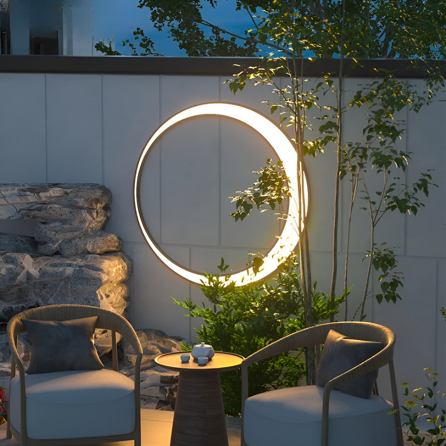 Lumière Murale LED Étanche CircuLite - Éclairage Élégant pour Jardin