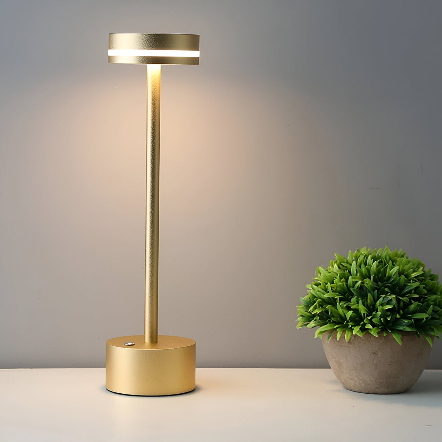 Lampe LED Tactile en Forme d'Haltère - Éclairage Portable et Rechargeable avec Variateur