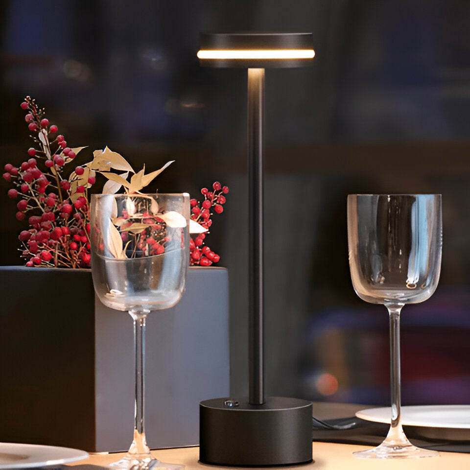 Lampe LED Tactile en Forme d'Haltère - Éclairage Portable et Rechargeable avec Variateur