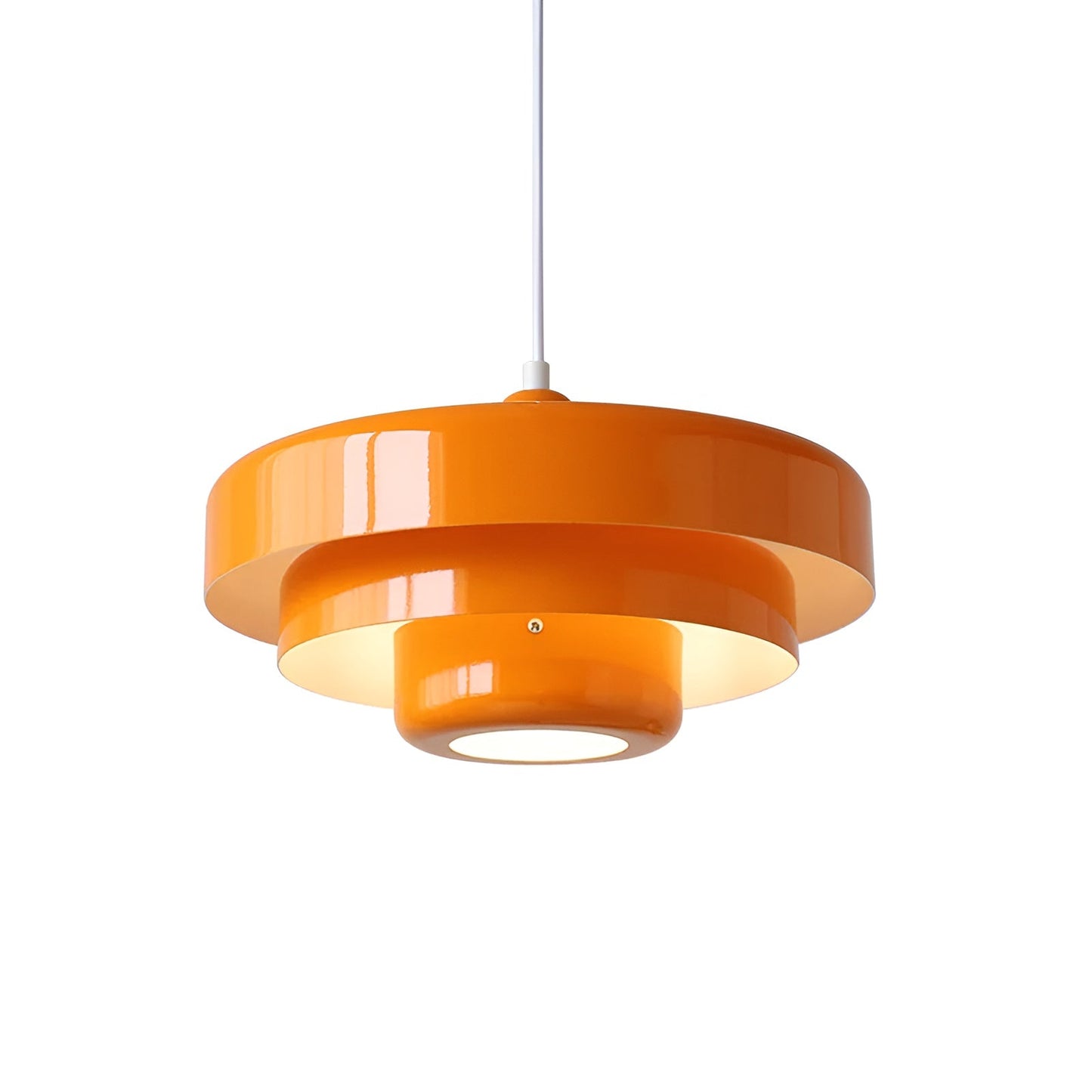 Lustre Vintage LEDCharm - Suspension Orange pour un Éclairage Élégant