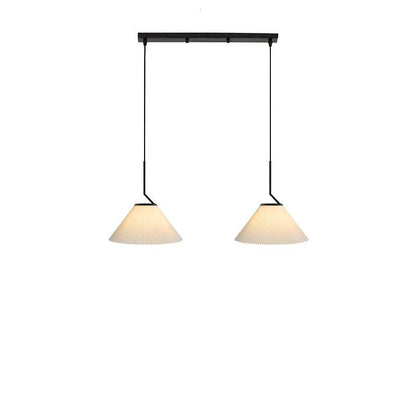 Clara - Suspension plissée douce en crème au design scandinave élégant