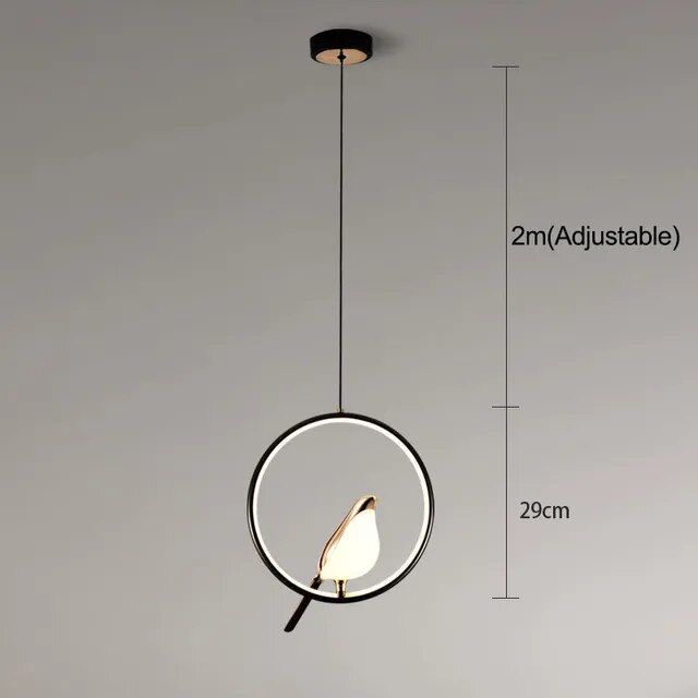 Suspension Élégante MrBird™ avec Oiseau Doré