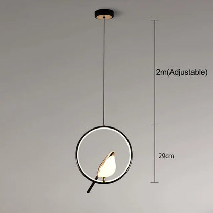 Suspension Élégante MrBird™ avec Oiseau Doré