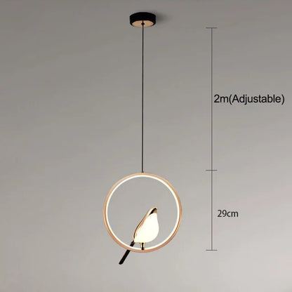 Suspension Élégante MrBird™ avec Oiseau Doré