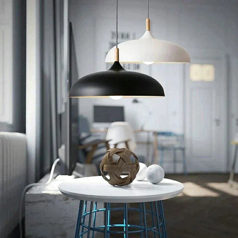 LumièreNordique - Lampe Plafond en Chêne Scandinave