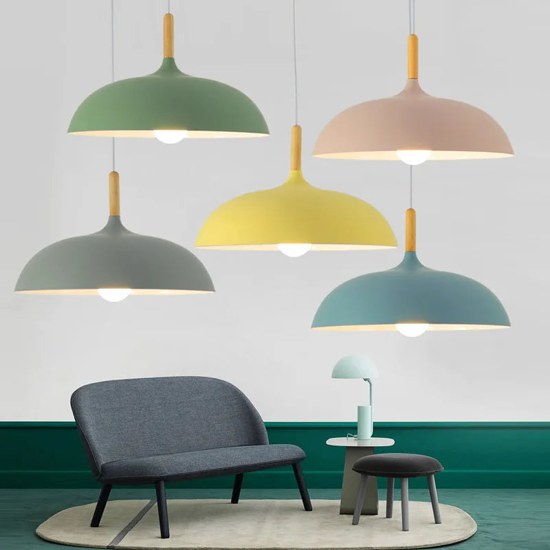 LumièreNordique - Lampe Plafond en Chêne Scandinave