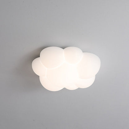 Fateh - Plafonnier LED nuage nordique en résine pour chambre à coucher élégante