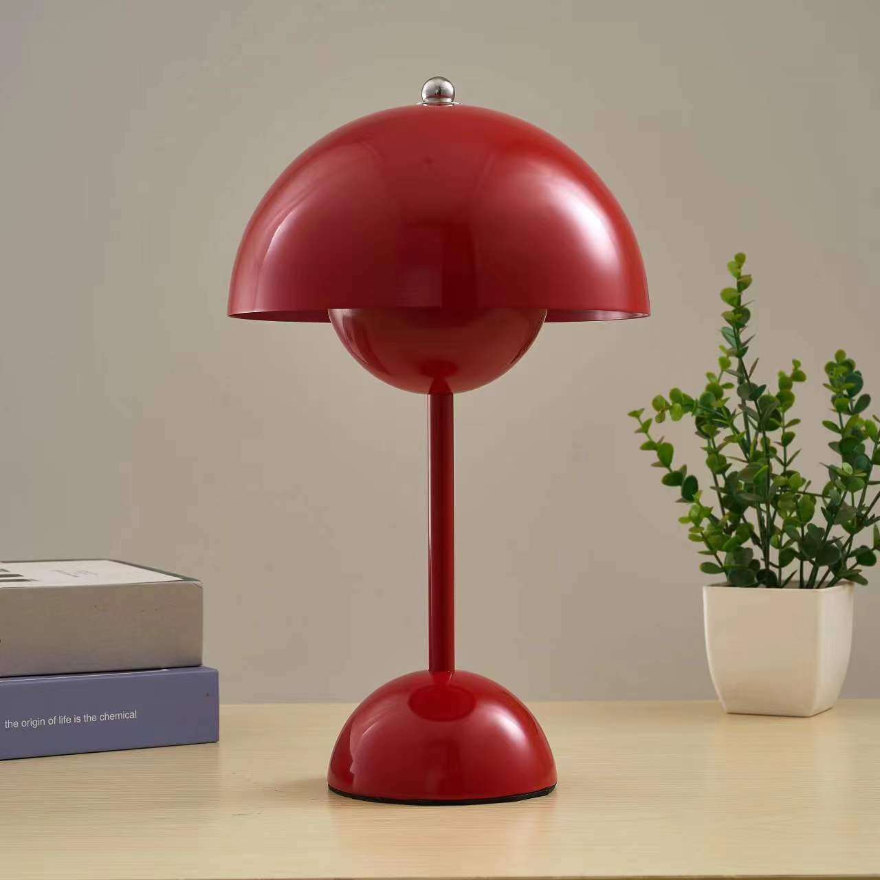 Lampe de table en pot de fleurs