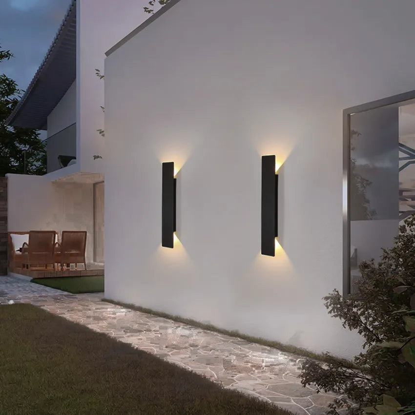 Lumière de Pluie - Applique Murale Élégante en Aluminium Résistante aux Intempéries pour l'Extérieur