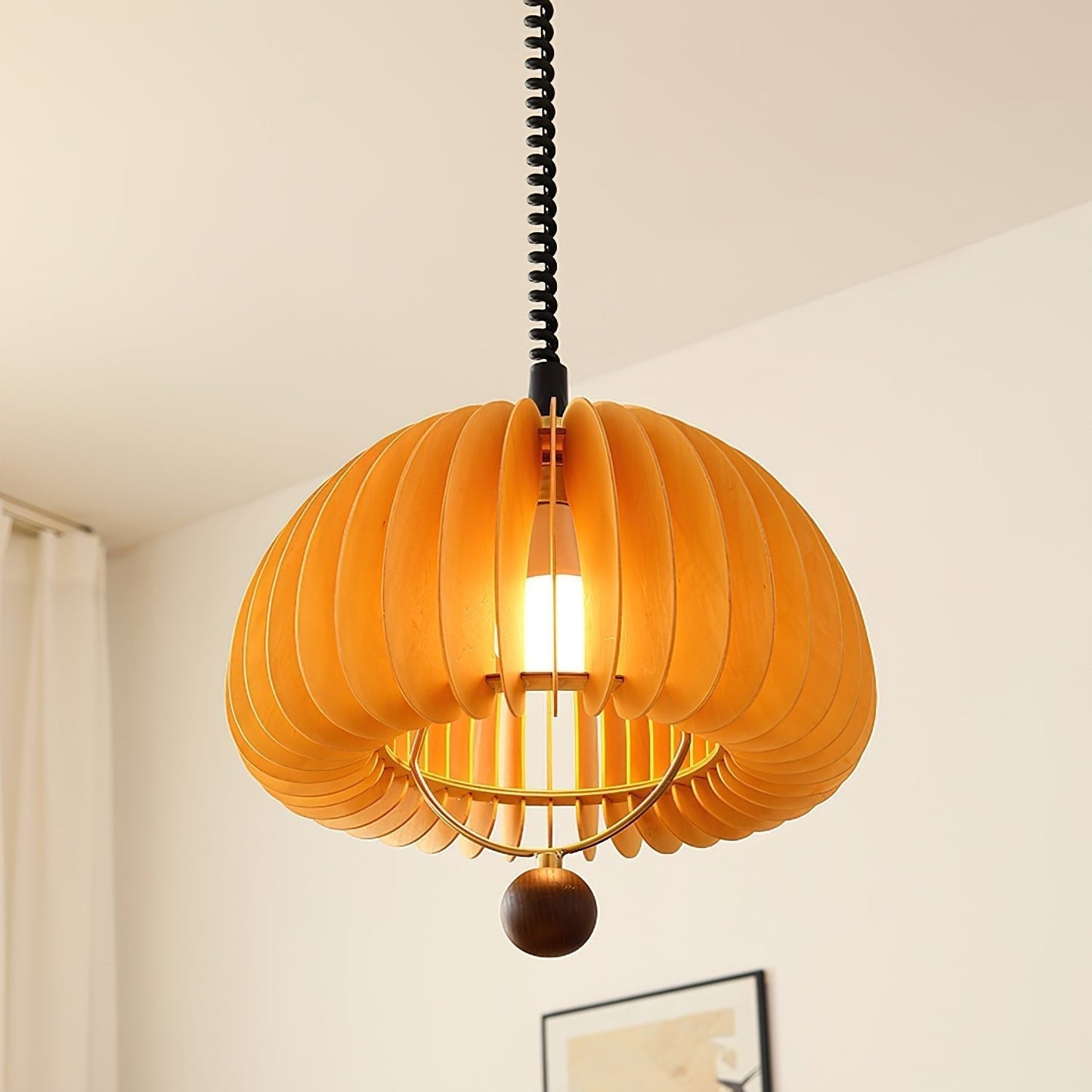 Suspension Moderne Ajustable - Design Citrouille