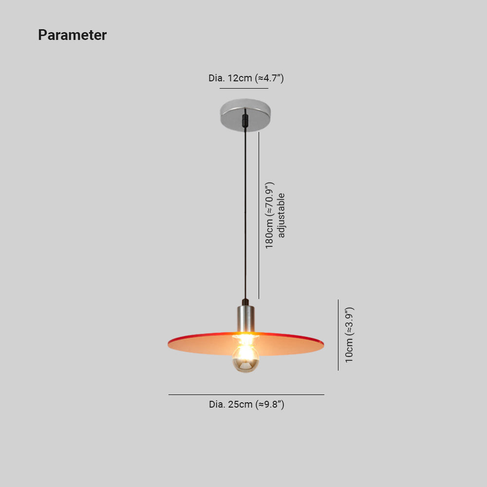 Cairns - Suspension LED en verre nordique pour salon moderne