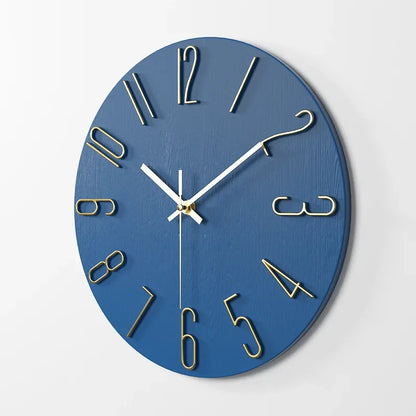 Horloge murale 3D créative en plastique pour salon - Horloge décorative moderne de 30 cm