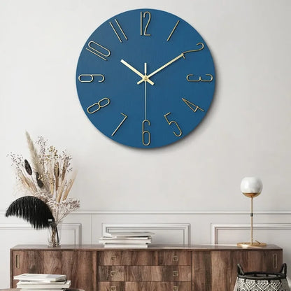 Horloge murale 3D créative en plastique pour salon - Horloge décorative moderne de 30 cm