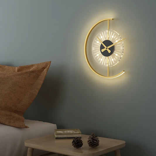 Zentime : horloge murale LED moderne avec design nordique élégant