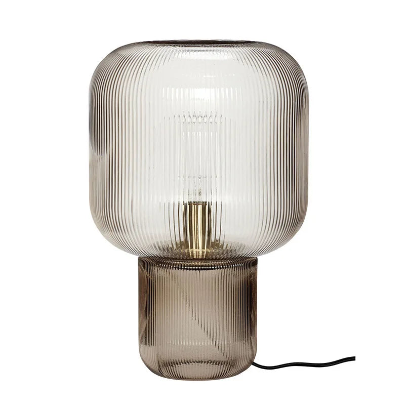 Lampe de Table Champignon Élégante en Verre - Éclat Luxe