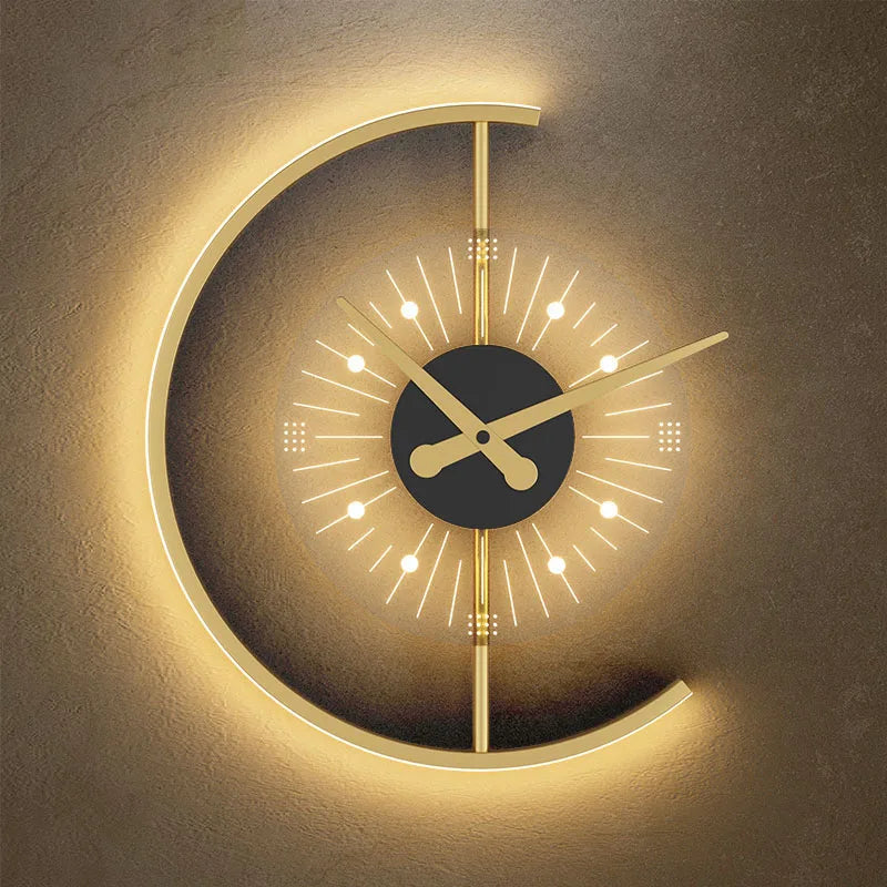 Zentime : horloge murale LED moderne avec design nordique élégant