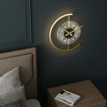 Zentime : horloge murale LED moderne avec design nordique élégant