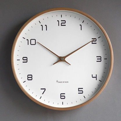 Horloge murale en bois nordique moderne - Design minimaliste silencieux pour la décoration intérieure de votre salon et cuisine