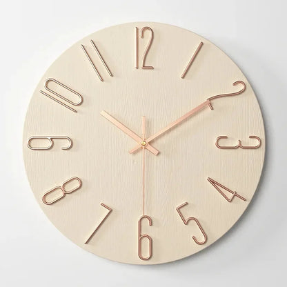 Horloge murale 3D créative en plastique pour salon - Horloge décorative moderne de 30 cm