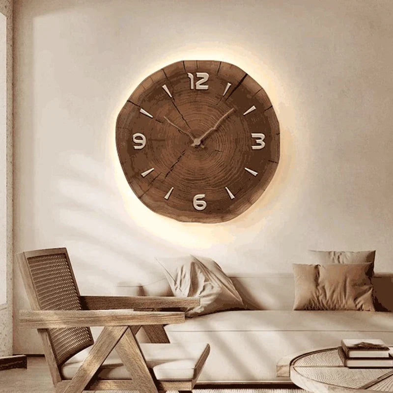 WoodTime | Horloge murale élégante au design naturel