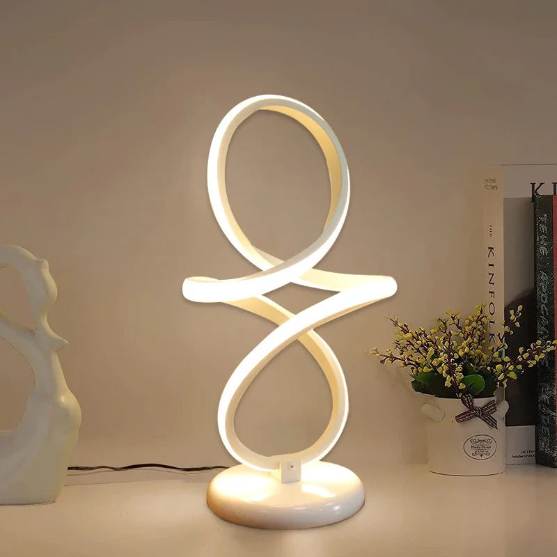 Lumière - Lampe de table moderne LED pour bureau, chambre et salon