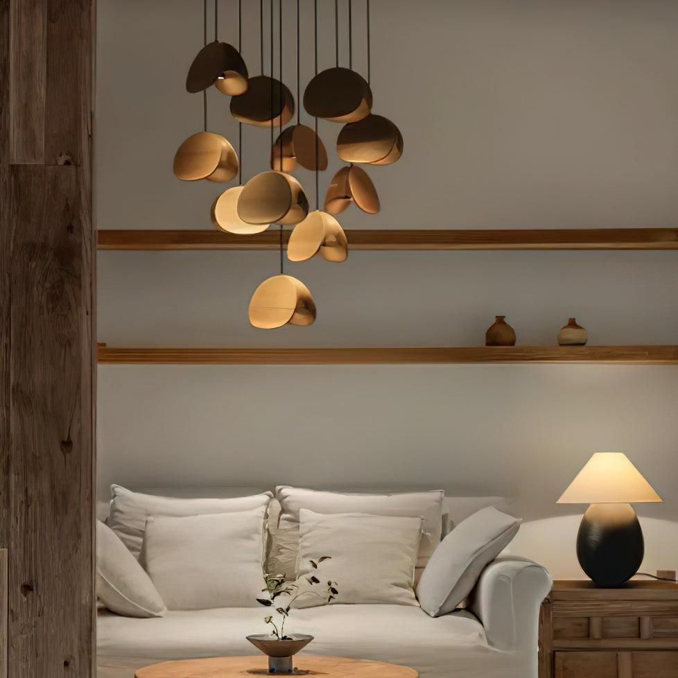 Sophie - Luminaire suspendu artistique en bois naturel pour une ambiance chaleureuse