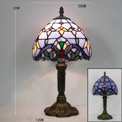 Claire - Lampe de bureau Tiffany au design élégant et coloré