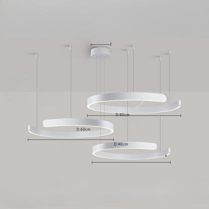 Lustre Rond LED NordicGlow pour Salon