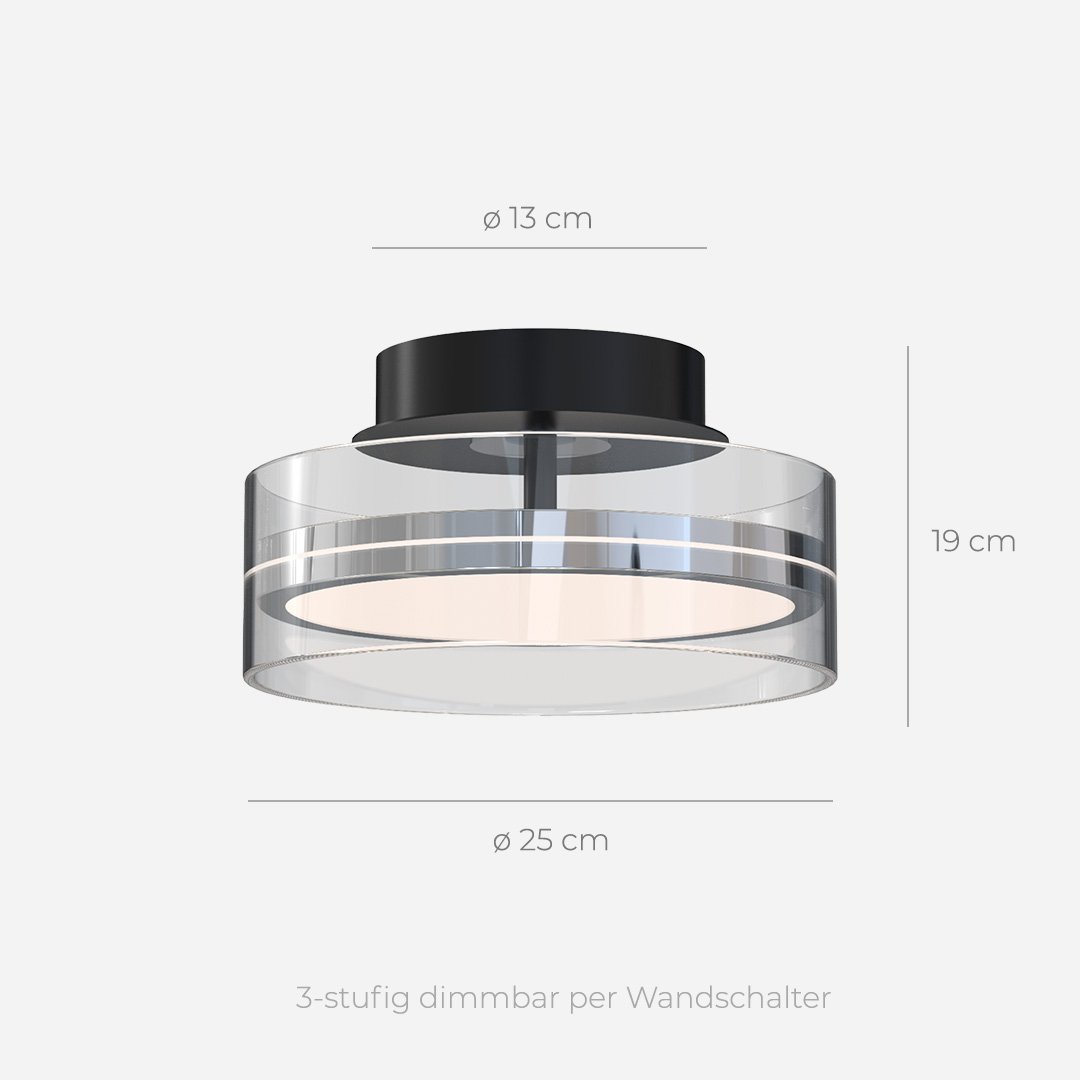 Brighta - Lampe de Plafond LED Moderne et Éclairante