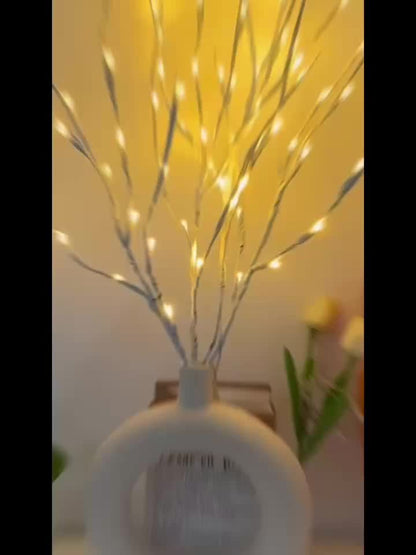 Lumière décorative en branches de bouleau lumineuses pour intérieur et événements