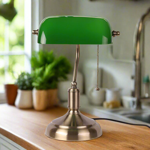 Lampe de Table en Verre Européenne Élégante – Éclairage Stylé pour Votre Intérieur