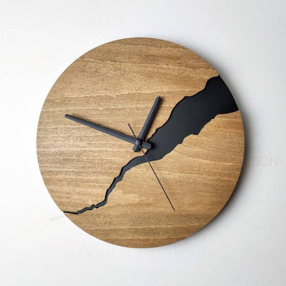 Hölzerne élégante horloge murale en bois de luxe