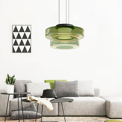 Suspensions en verre style Bauhaus