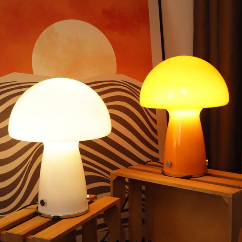 Lampe Champignon en Verre Envoûtante