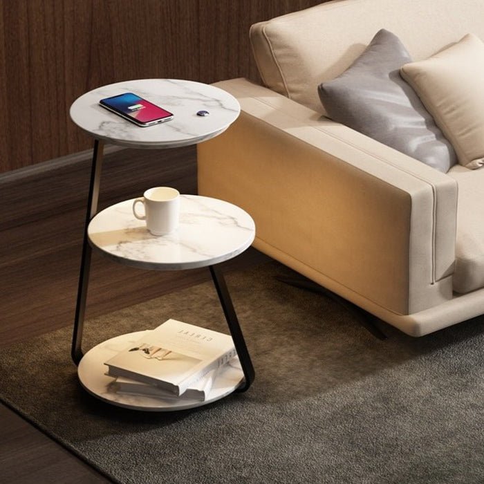 Table d'appoint design avec éclairage intégré