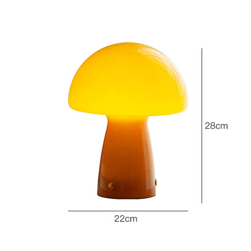 Lampe Champignon en Verre Envoûtante