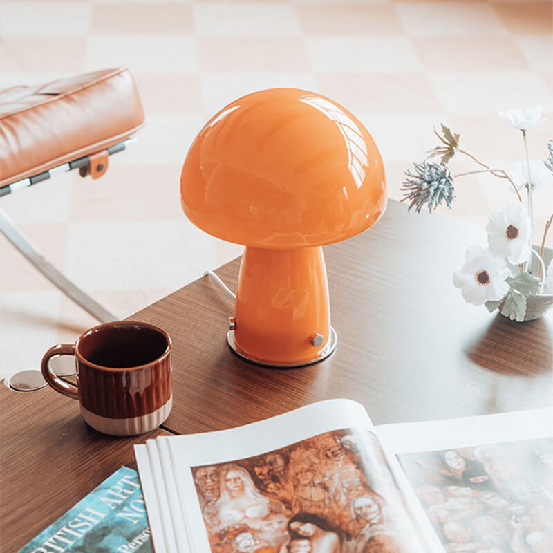 Lampe Champignon en Verre Envoûtante