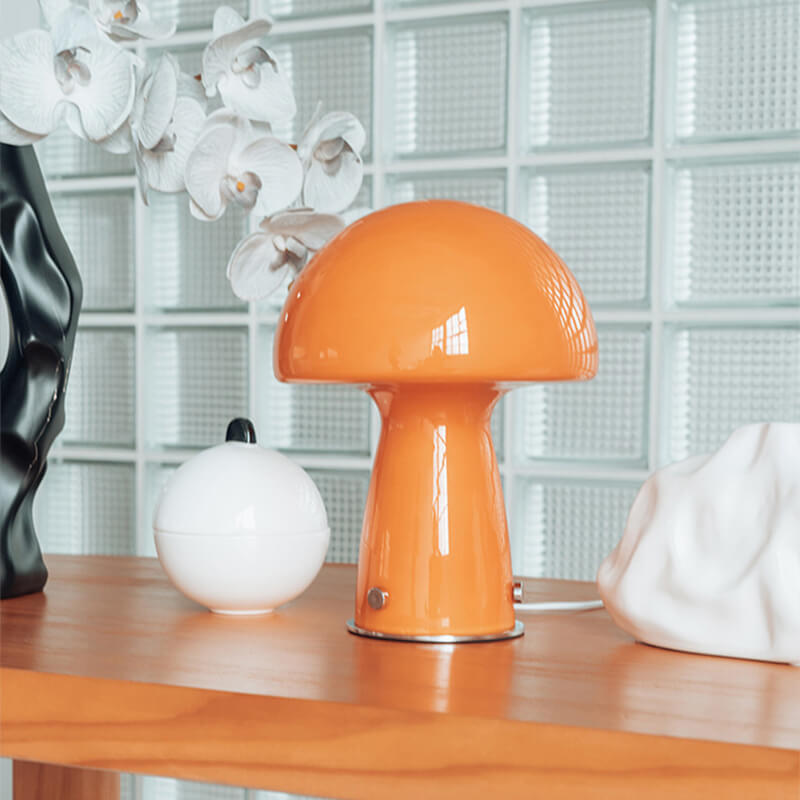 Lampe Champignon en Verre Envoûtante