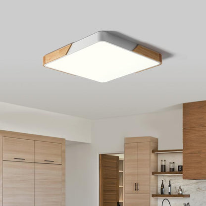 Léa - Luminaire encastré moderne LED en rectangle pour plafond