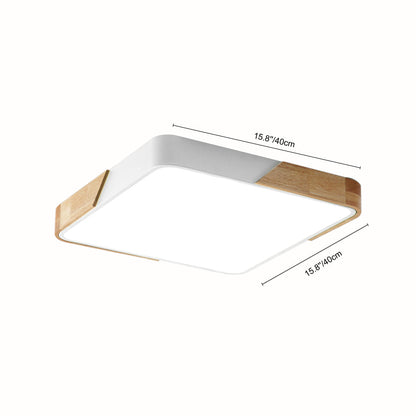 Léa - Luminaire encastré moderne LED en rectangle pour plafond