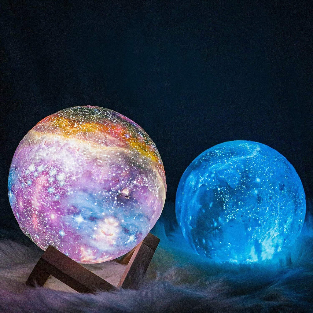 Luna - Lampe décorative en forme de lune avec télécommande et couleurs changeantes