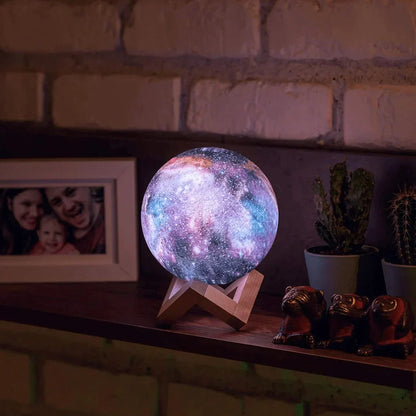 Luna - Lampe décorative en forme de lune avec télécommande et couleurs changeantes