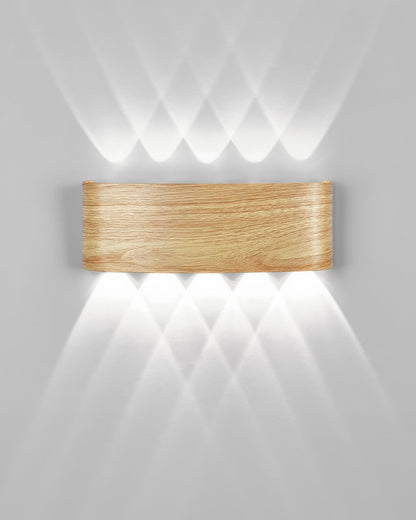 Léa - Applique LED élégante avec finition bois naturel