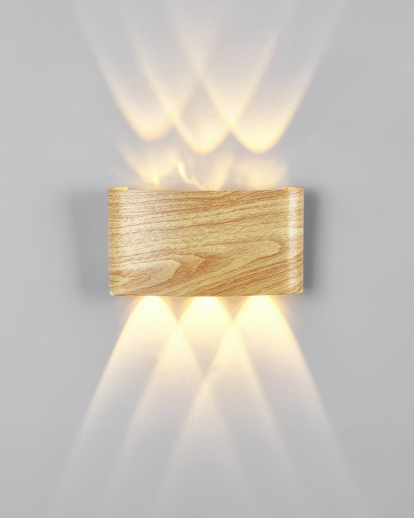 Léa - Applique LED élégante avec finition bois naturel