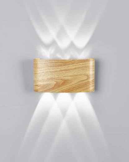 Léa - Applique LED élégante avec finition bois naturel