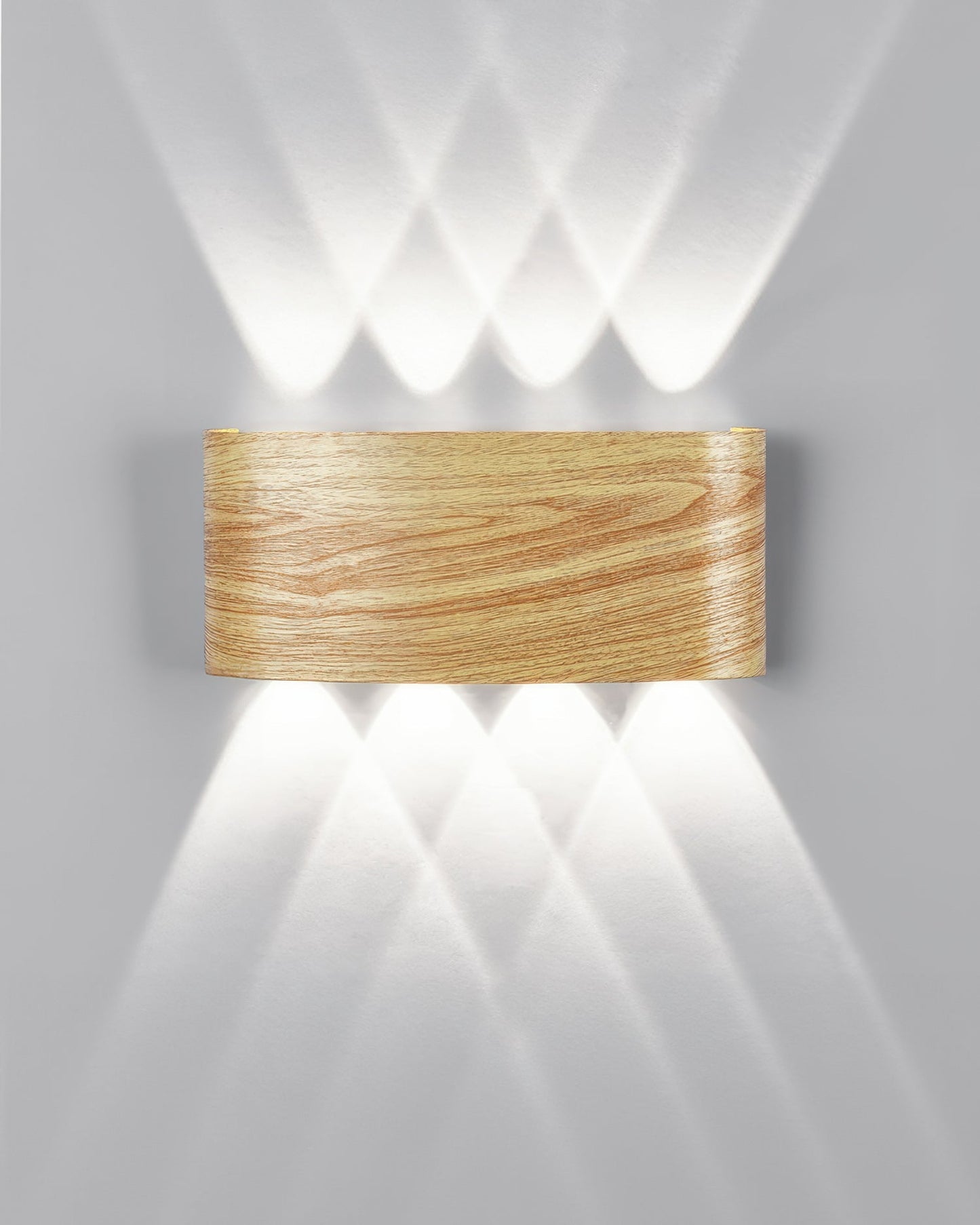 Léa - Applique LED élégante avec finition bois naturel