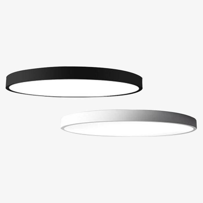 Plafonnier LED élégant à design plat et arrondi (différentes tailles disponibles)