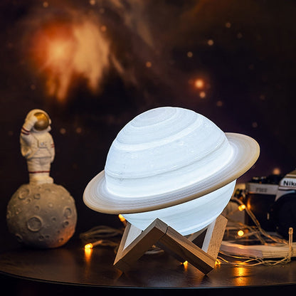 Sophie - Lampe Saturne 3D changeant de couleur avec télécommande