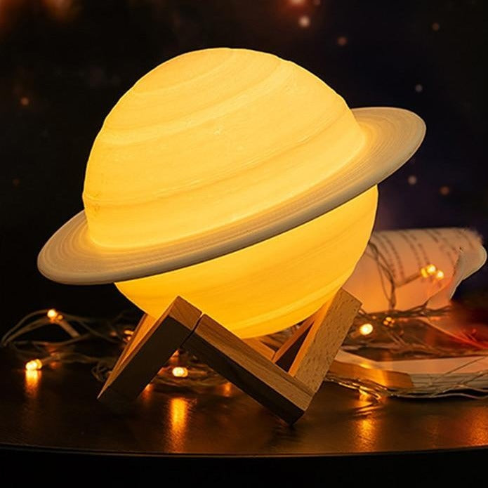 Sophie - Lampe Saturne 3D changeant de couleur avec télécommande